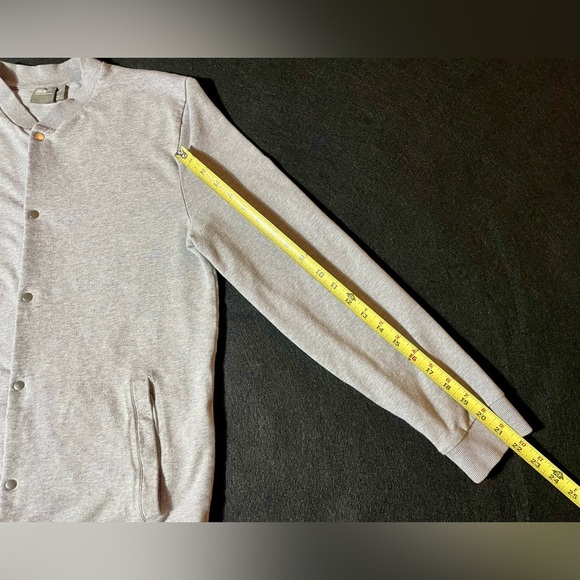 ASOS Women’s Gray Button-Up Sweater Size XL Cotton Blend Long Sleeve Cardigan - Picture 4 of 6